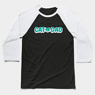 Cat Dad Baseball T-Shirt